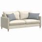 Preview: Sofakissen 2 Stk. Stoff Hellgrau 60 x 40 cm