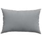 Preview: Sofakissen 2 Stk. Stoff Hellgrau 60 x 40 cm