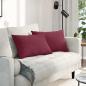 Preview: ARDEBO.de - Sofakissen 2 pcs Weinrot 60 x 40 cm