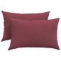 Preview: Sofakissen 2 pcs Weinrot 60 x 40 cm