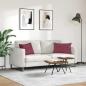 Preview: Sofakissen 2 pcs Weinrot 60 x 40 cm