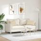 Preview: Sofakissen 2 pcs Creme 60 x 40 cm Stoff
