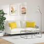 Preview: Sofakissen 2 pcs Helles Gelb 60 x 40 cm Stoff