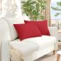 Preview: ARDEBO.de - Sofakissen 2 pcs Rot 60 x 40 cm Stoff