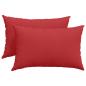 Preview: Sofakissen 2 pcs Rot 60 x 40 cm Stoff