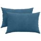 Preview: Sofakissen 2 pcs Blau 60 x 40 cm Cordstoff