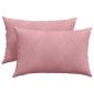 Preview: Sofakissen 2 pcs Rosa 60 x 40 cm Cordstoff