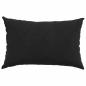 Preview: Sofakissen 2 pcs Schwarz 60 x 40 cm Cordstoff