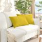 Preview: ARDEBO.de - Sofakissen 2 pcs Gelb 60 x 40 cm Cordstoff