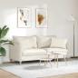 Preview: Sofakissen 2 pcs Creme 60 x 40 cm Cordstoff