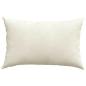 Preview: Sofakissen 2 pcs Creme 60 x 40 cm Cordstoff