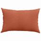 Preview: Sofakissen 2 pcs Rot-Orange 60 x 40 cm Cordstoff
