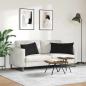 Preview: Sofakissen 2 pcs Schwarz 80 x 40 cm Stoff