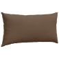 Preview: Sofakissen 2 stk. Stoff Braun 80 x 40 cm
