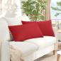 Preview: ARDEBO.de - Sofakissen 2 pcs Rot 80 x 40 cm Stoff