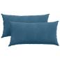 Preview: Sofakissen 2 pcs Blau 80 x 40 cm Cordstoff