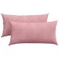Preview: Sofakissen 2 pcs Rosa 80 x 40 cm Cordstoff
