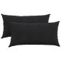 Preview: Sofakissen 2 pcs Schwarz 80 x 40 cm Cordstoff