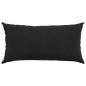 Preview: Sofakissen 2 Stück Schwarz 80 x 40 cm Cordstoff