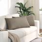Preview: ARDEBO.de - Sofa Kissen 2 pcs Taupe 80 x 40 cm