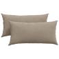 Preview: Sofa Kissen 2 pcs Taupe 80 x 40 cm