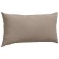 Preview: Sofa Kissen 2 pcs Taupe 80 x 40 cm