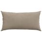 Preview: Sofa Kissen 2 pcs Taupe 80 x 40 cm