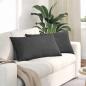 Preview: ARDEBO.de - Sofakissen 2 pcs Dunkelgrau 80 x 40 cm Cordstoff
