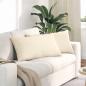 Preview: ARDEBO.de - Sofakissen 2 pcs Creme 80 x 40 cm Cordstoff