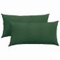 Preview: Sofakissen 2 pcs Dunkelgrün 80 x 40 cm Cordstoff