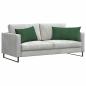 Preview: Sofakissen 2 pcs Dunkelgrün 80 x 40 cm Cordstoff
