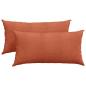 Preview: Sofakissen 2 pcs Rot-Orange 80 x 40 cm Cordstoff
