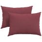 Preview: Sofakissen 2 pcs Weinrot 70 x 50 cm Stoff