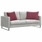 Preview: Sofakissen 2 pcs Weinrot 70 x 50 cm Stoff