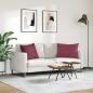 Preview: Sofakissen 2 pcs Weinrot 70 x 50 cm Stoff