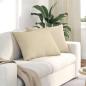Preview: ARDEBO.de - Sofakissen 2 pcs Creme 70 x 50 cm Stoff