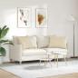 Preview: Sofakissen 2 pcs Creme 70 x 50 cm Stoff