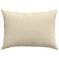 Preview: Sofakissen 2 pcs Creme 70 x 50 cm Stoff