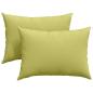 Preview: Sofakissen 2 pcs Hellgrün 70 x 50 cm Stoff