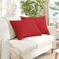 Preview: ARDEBO.de - Sofakissen 2 pcs Rot 70 x 50 cm Stoff