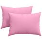 Preview: ARDEBO.de - Sofakissen 2 pcs Rosa 70 x 50 cm Stoff
