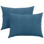 Preview: Sofakissen 2 pcs Blau 70 x 50 cm Cordstoff