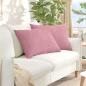 Preview: ARDEBO.de - Sofakissen 2 pcs Rosa 70 x 50 cm Cordstoff