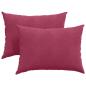 Preview: Sofakissen 2 pcs Weinrot 70 x 50 cm Cordstoff