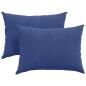Preview: Sofakissen 2 pcs Polizeiblau 70 x 50 cm Cordstoff