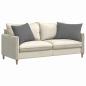Preview: Sofa Kissen 2 pcs Dunkelgrau 70 x 50 cm Stoff