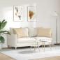 Preview: Sofa Kissen 2 pcs Creme 70 x 50 cm Stoff