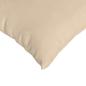 Preview: Sofa Kissen 2 pcs Creme 70 x 50 cm Stoff