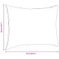 Preview: Sofa Kissen 2 pcs Creme 70 x 50 cm Stoff