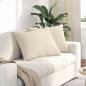 Preview: ARDEBO.de - Sofa Kissen 2 pcs Beige 70 x 50 cm Stoff